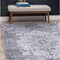 Distressed Vintage Washable Rug 8x10, Stain and Water Resistant, Bohemian Indoor Carpet (8 x 10, Gray) Machine Washable Area Rugs with Non Slip (Anti-Slip) Backing for Living Room Bedroom
